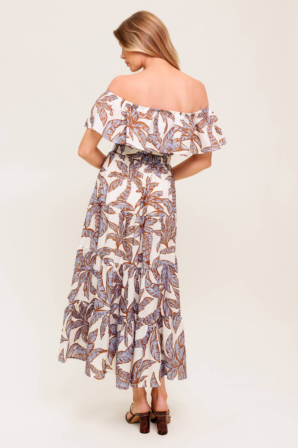 LILY GARDEN LAVENDER WOVEN MIDI DRESS - By Baano