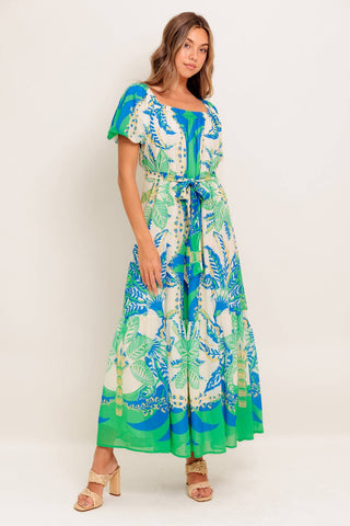 PALM SPRING NIGHTS WOVEN MAXI DRESS - By Baano