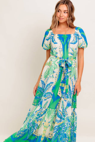 PALM SPRING NIGHTS WOVEN MAXI DRESS - By Baano