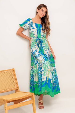 PALM SPRING NIGHTS WOVEN MAXI DRESS - By Baano