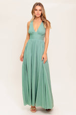 SUNSHINE ON MY MIND SAGE WOVEN MAXI DRESS - By Baano