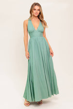 SUNSHINE ON MY MIND SAGE WOVEN MAXI DRESS - By Baano