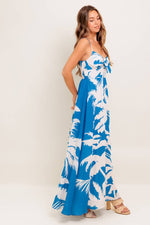 SLOW MORNINGS NAVY WOVEN MAXI DRESS
