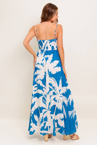 SLOW MORNINGS NAVY WOVEN MAXI DRESS - By Baano