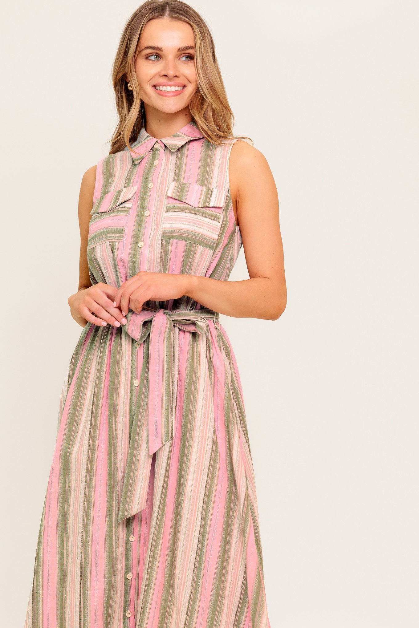 WIND ON MY SKIN WOVEN MIDI DRESS - By Baano