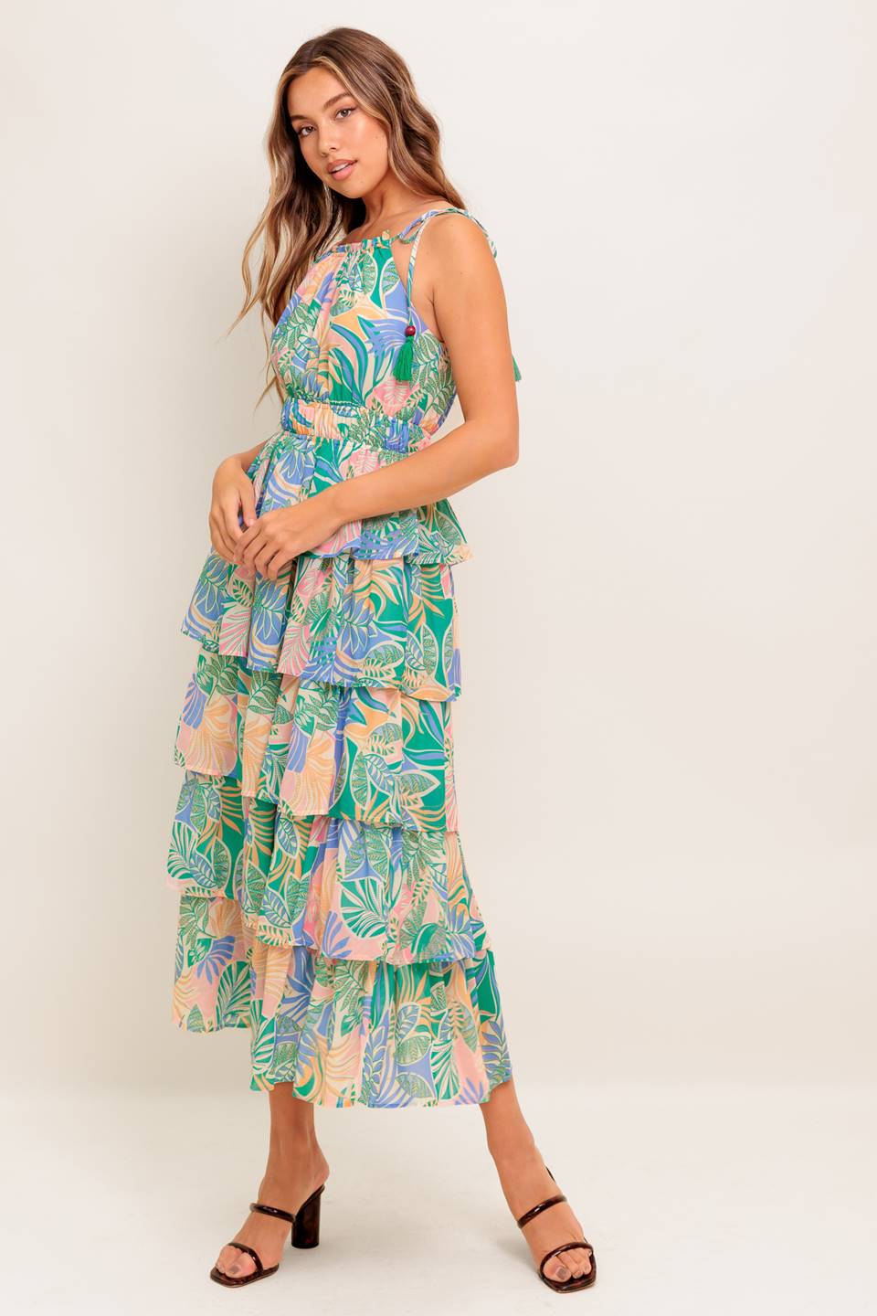 CABANA DREAMS WOVEN MIDI DRESS - By Baano