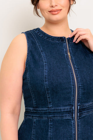 RAW BEAUTY DENIM MIDI DRESS - By Baano