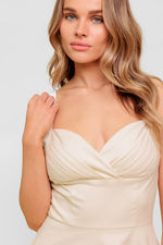 OCEAN SHEEN TENDER CREAM WOVEN MIDI DRESS - By Baano