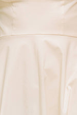 OCEAN SHEEN TENDER CREAM WOVEN MIDI DRESS - By Baano