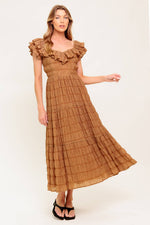 NATURAL BALANCE WOVEN MIDI DRESS - By Baano