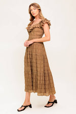 NATURAL BALANCE WOVEN MIDI DRESS - By Baano