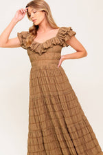 NATURAL BALANCE WOVEN MIDI DRESS - By Baano