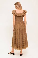 NATURAL BALANCE WOVEN MIDI DRESS - By Baano