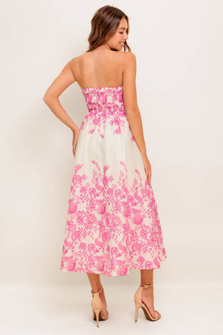 COCO LOCOS WOVEN MIDI DRESS - By Baano