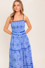 WAVES AND WHIMSY WOVEN MAXI DRESS - By Baano
