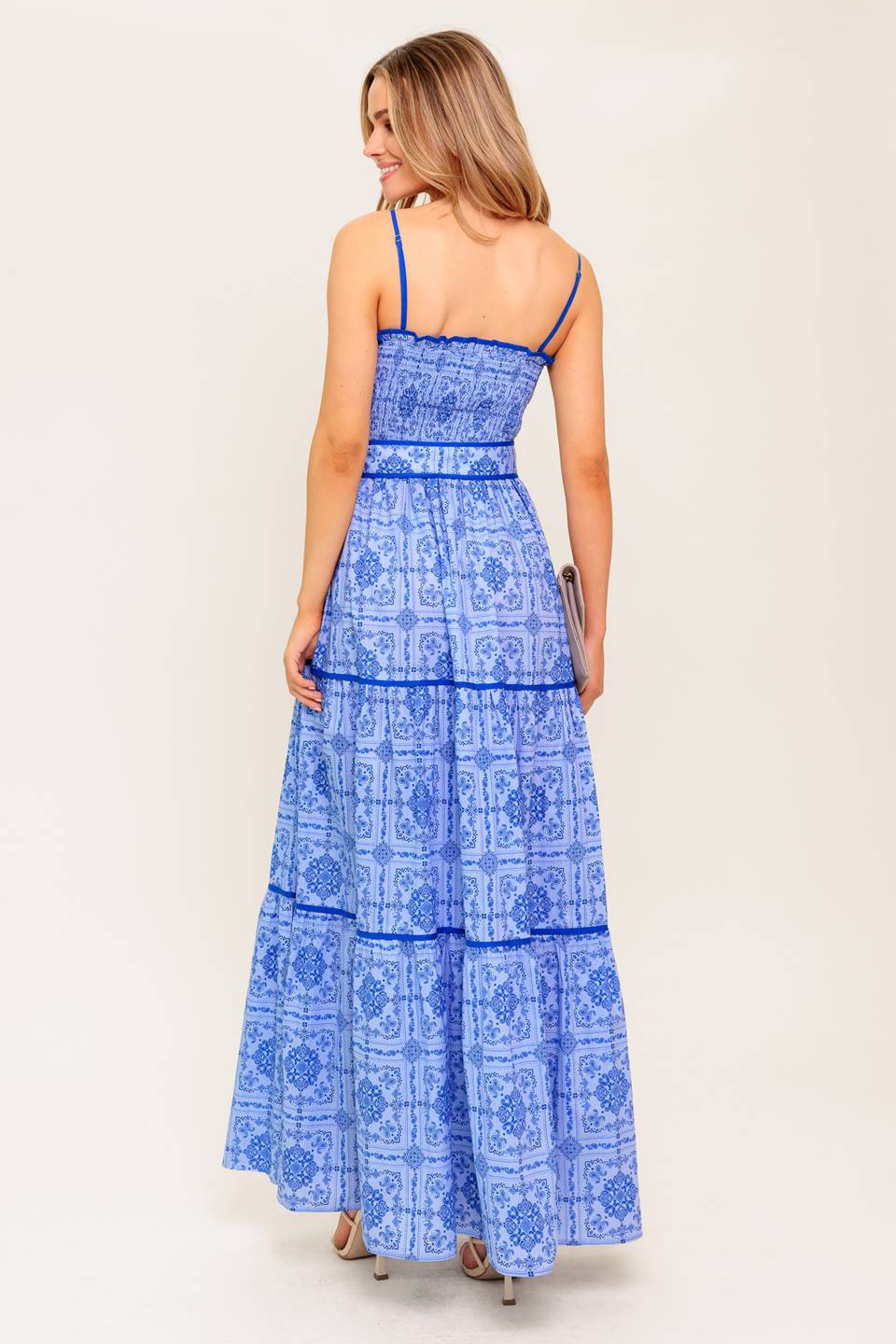 WAVES AND WHIMSY WOVEN MAXI DRESS - By Baano