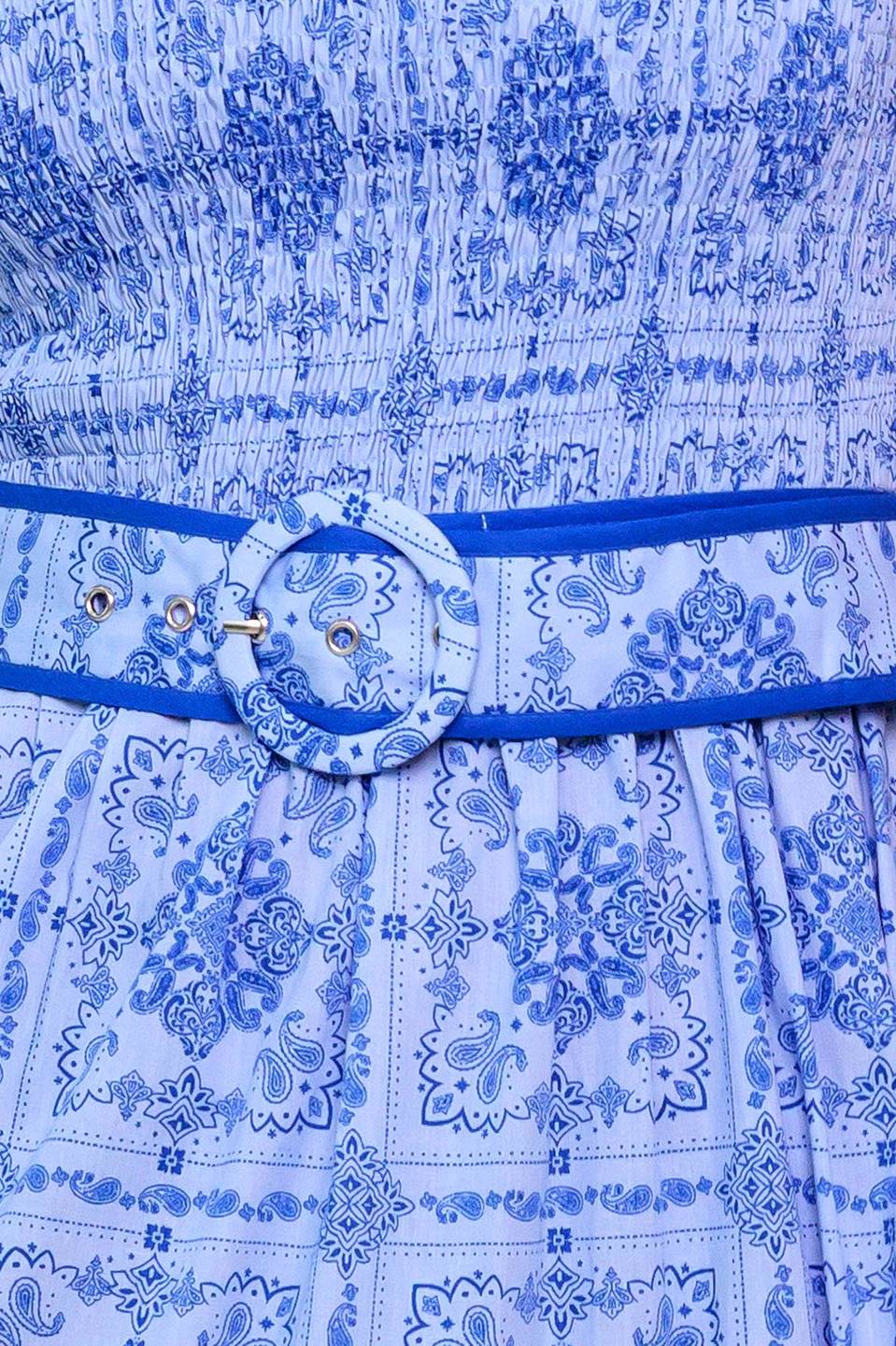 WAVES AND WHIMSY WOVEN MAXI DRESS - By Baano