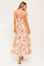 SANDSTONE PETAL WOVEN MIDI DRESS - By Baano