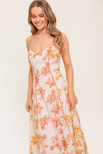SANDSTONE PETAL WOVEN MIDI DRESS - By Baano
