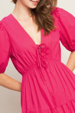 SUMMER GLOW FUCHSIA WOVEN MAXI DRESS Flying Tomato