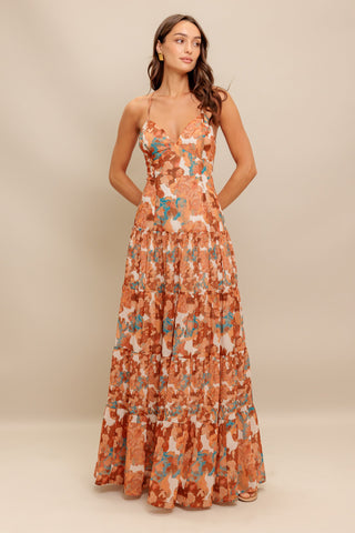 EARTHEN ROMANCE WOVEN MAXI DRESS - By Baano