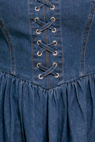 SUMMER RODEO DENIM MINI DRESS - By Baano