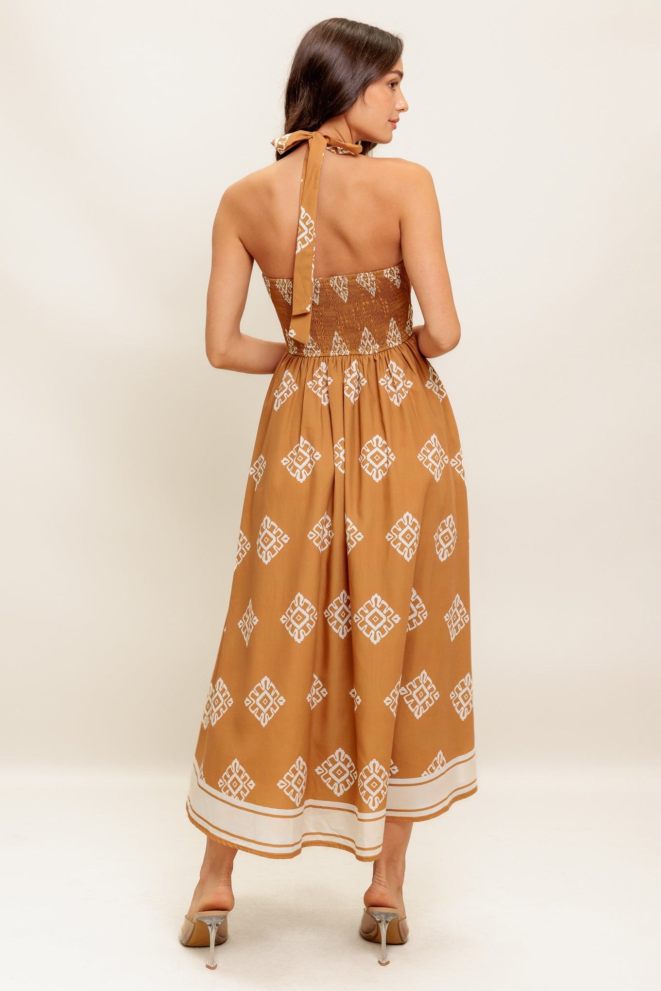 OASIS STORY WOVEN MIDI DRESS - By Baano