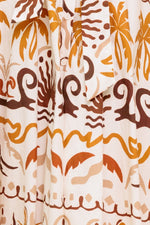 TROPICANA SUNSET WOVEN MIDI DRESS - By Baano