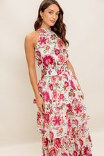 FLORAL RHAPSODY WOVEN MAXI DRESS - By Baano