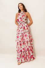 FLORAL RHAPSODY WOVEN MAXI DRESS - By Baano