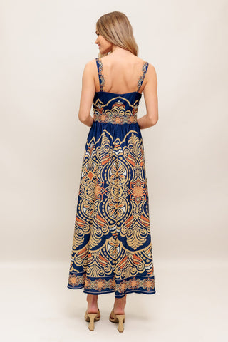 SAHARA DREAMS WOVEN MIDI DRESS