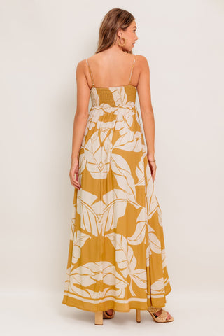 HEART OF HYDRANGEA WOVEN MAXI DRESS - By Baano