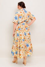 HAZEL DREAM IVORY WOVEN MIDI DRESS - By Baano