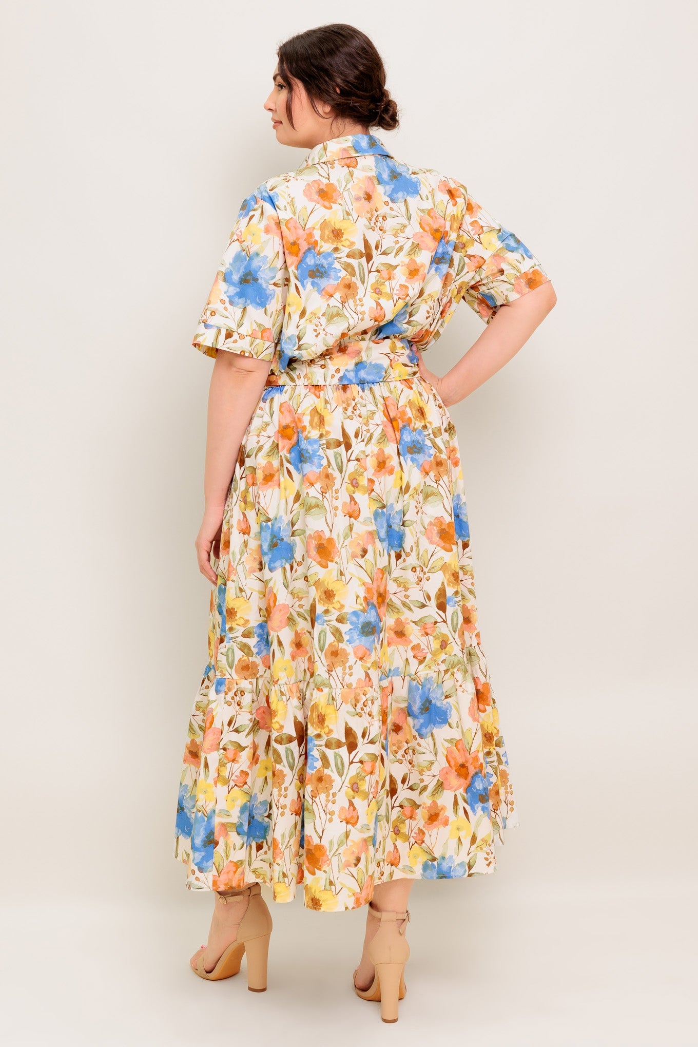 HAZEL DREAM IVORY WOVEN MIDI DRESS - By Baano