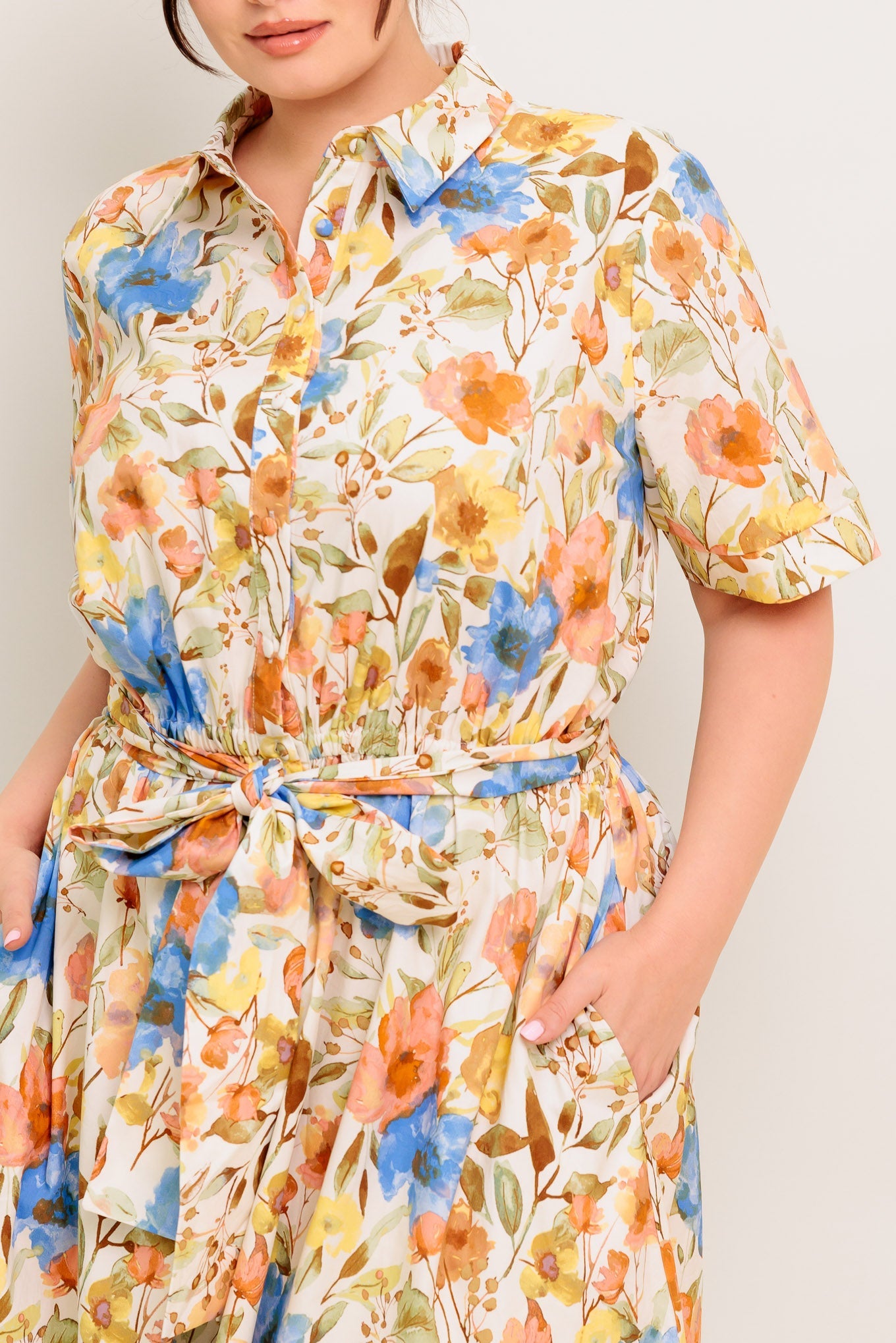 HAZEL DREAM IVORY WOVEN MIDI DRESS - By Baano