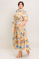 HAZEL DREAM IVORY WOVEN MIDI DRESS - By Baano