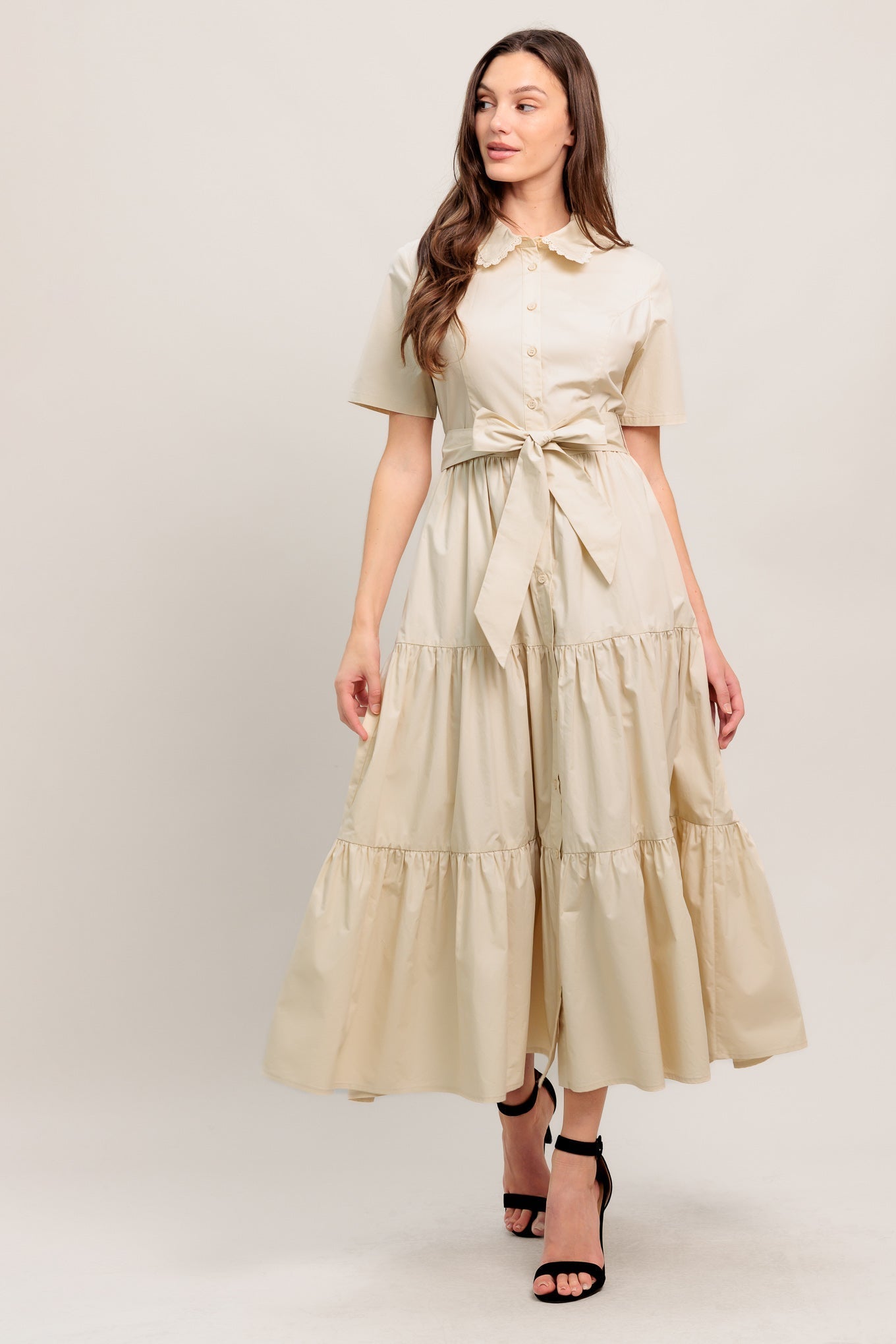 WORTH THE WAIT WOVEN MIDI DRESS Flying Tomato