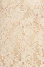 ELEGANT FLORAL STRETCH LACE MIDI DRESS - By Baano