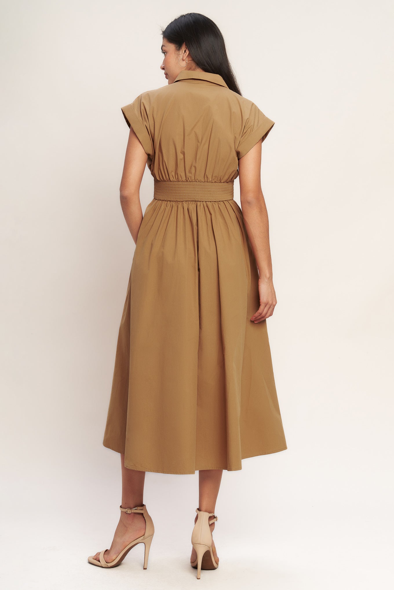 LOVE YOU MORE WOVEN MIDI DRESS