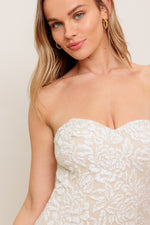 ELEGANT BLOSSOM WOVEN MIDI DRESS - By Baano