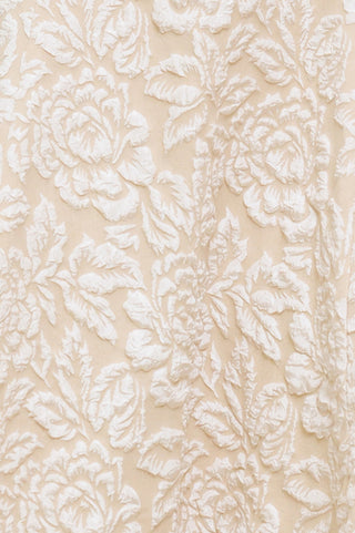 ELEGANT BLOSSOM WOVEN MIDI DRESS - By Baano