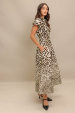 ROAR MODE WOVEN MIDI DRESS - By Baano