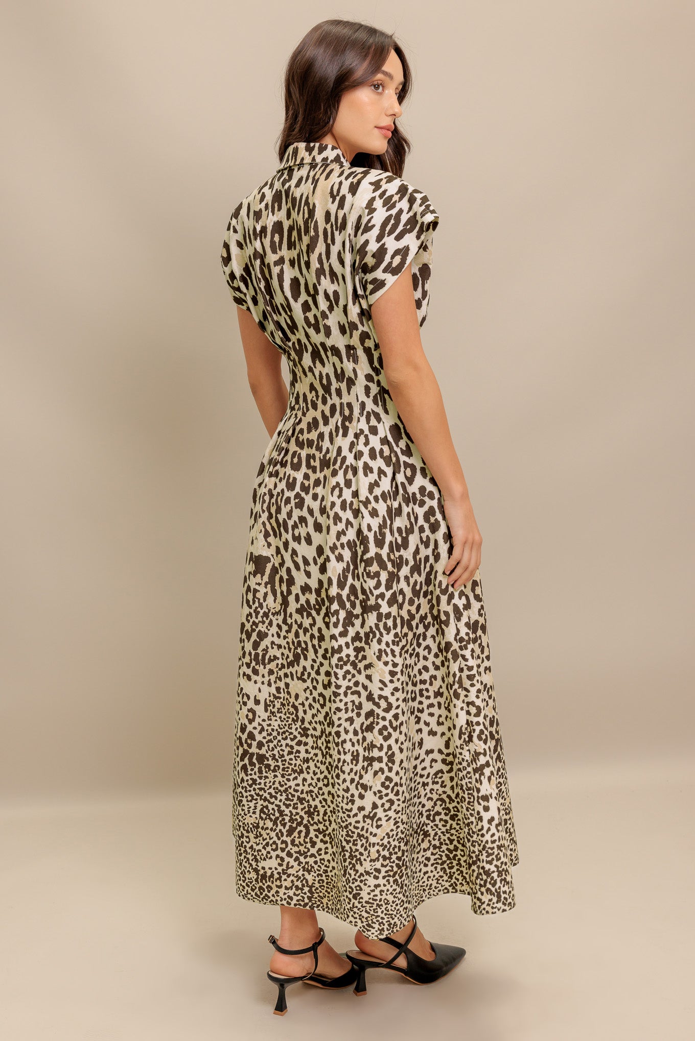 ROAR MODE WOVEN MIDI DRESS - By Baano