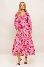 HONEY BUN MOUVE WOVEN MIDI DRESS - By Baano