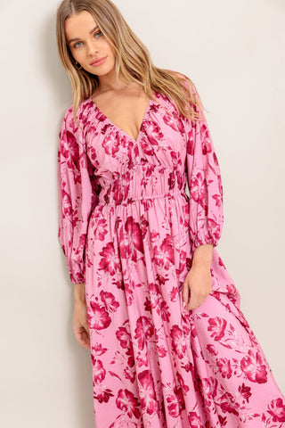 HONEY BUN MOUVE WOVEN MIDI DRESS - By Baano