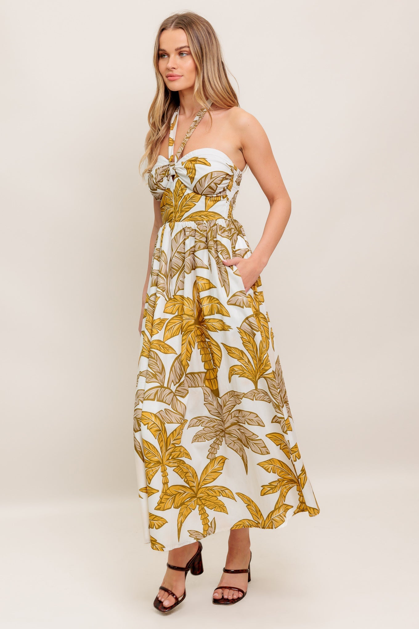 PETITE LOVE WOVEN MIDI DRESS - By Baano