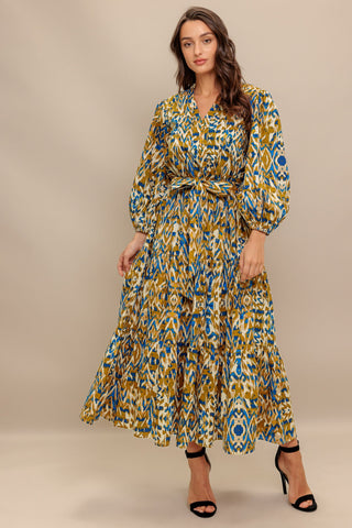 TERRA VISION WOVEN MIDI DRESS - By Baano