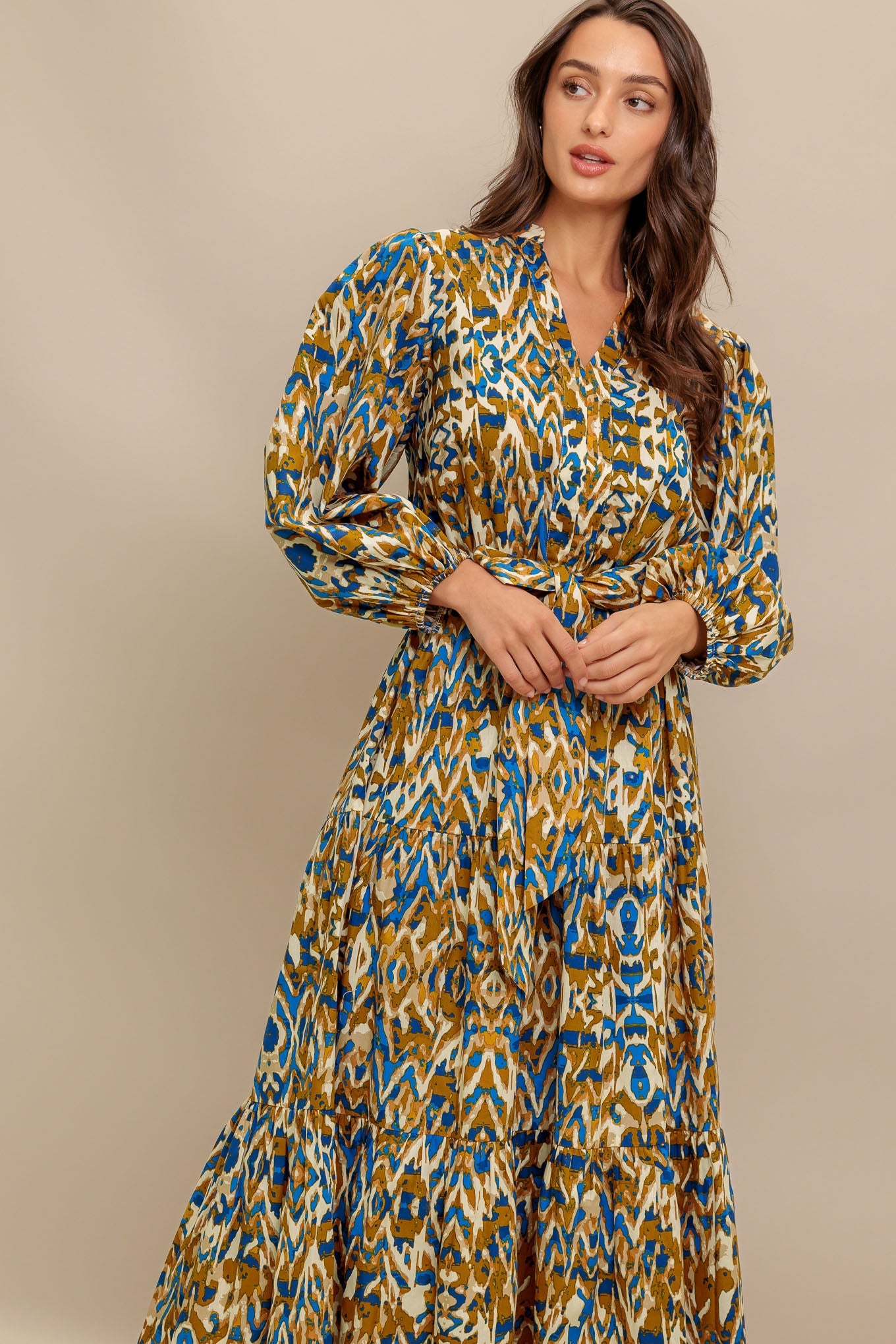 TERRA VISION WOVEN MIDI DRESS - By Baano