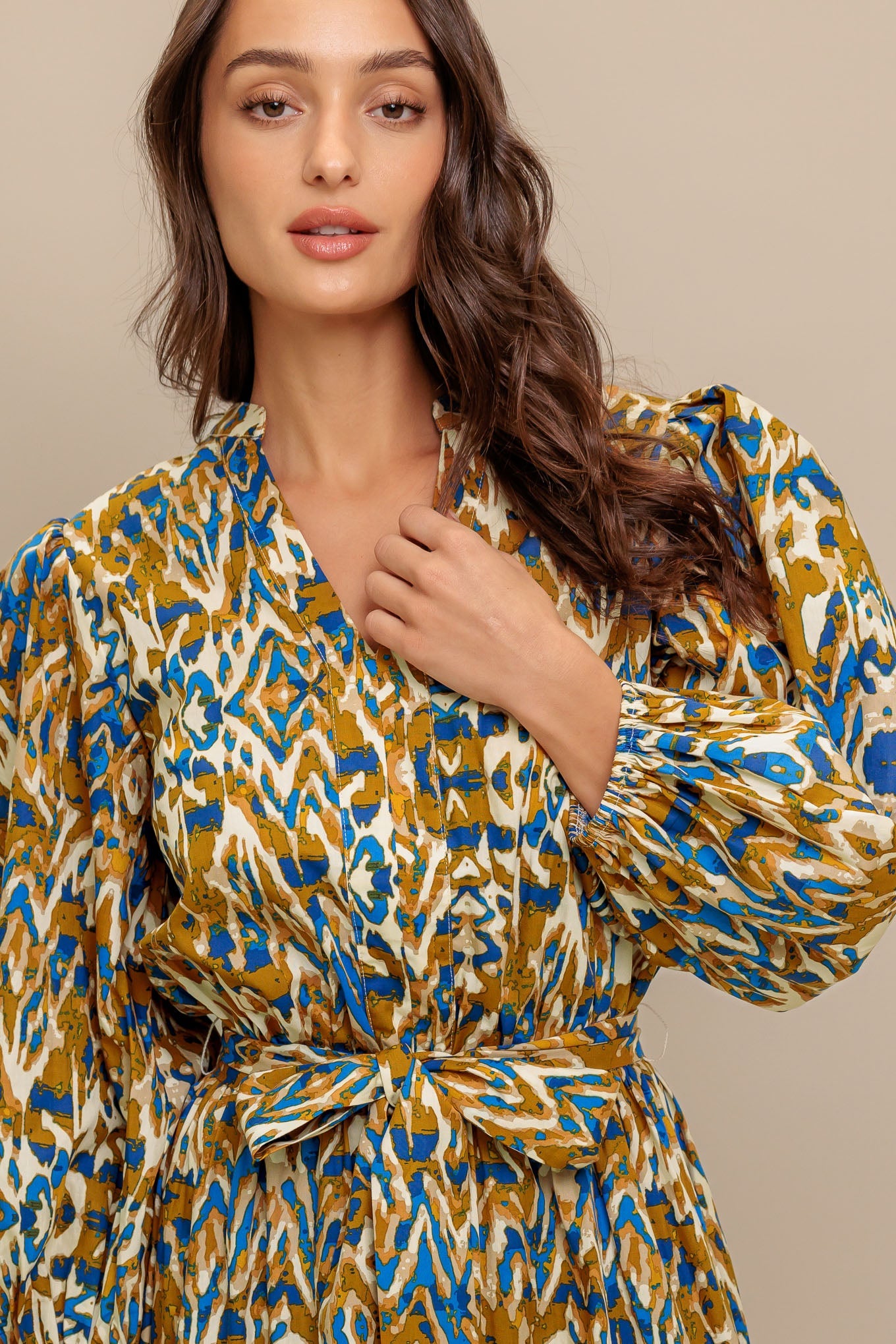 TERRA VISION WOVEN MIDI DRESS - By Baano