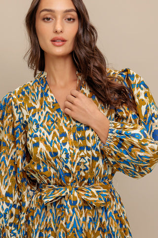 TERRA VISION WOVEN MIDI DRESS - By Baano